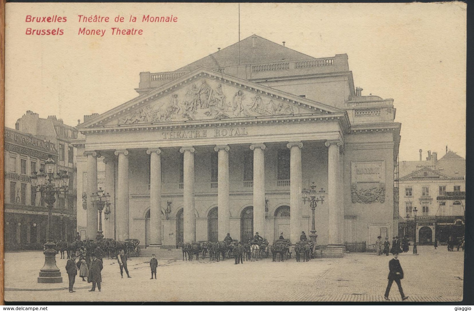 °°° 11440 - BELGIO - BRUXELLES - THEATRE DE LA MONNAIE °°° - Monumenti, Edifici