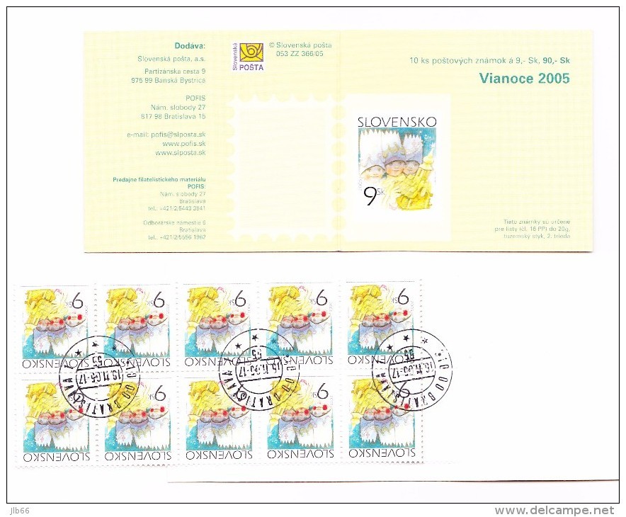 Carnet C 455 Oblitéré Noel 2005 Enfants Rois Mages Crèche / Booklet Christmas Mi 54 - Used Stamps