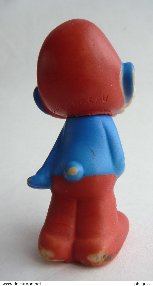 FIGURINE GRAND SCHTROUMPF - SMURF - PIFUTOS PETIT POUET 1984 - Smurfs