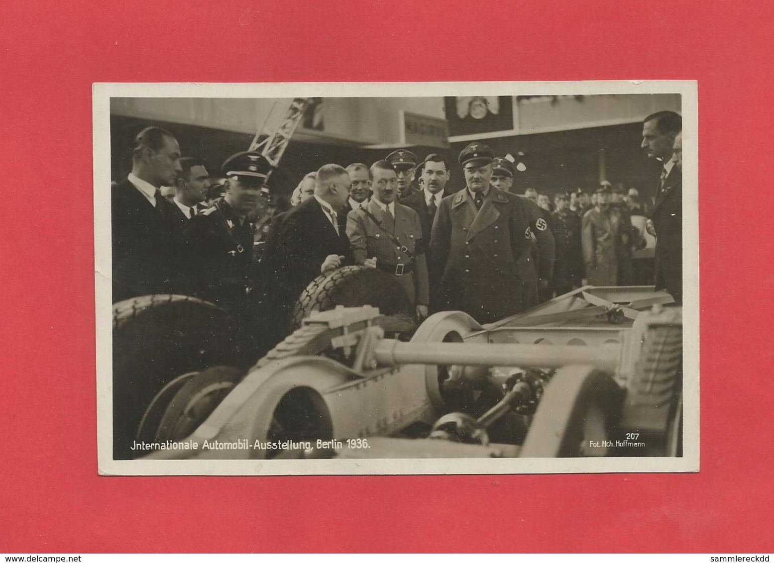 AK Von Der Automobil Ausstellung Berlin 1936 Mit Hitler Zu Besuch Foto Hoffmann - Guerre 1939-45
