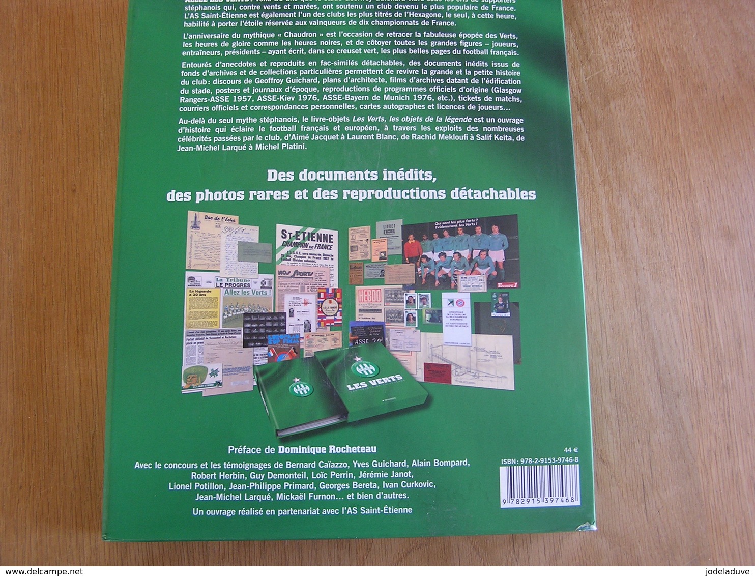 LE LIVRE OFFICIEL DE L' ASSE SAINT ETIENNE Les Verts Les Objets de la Légende Sport Football 1 ère Division France Loire