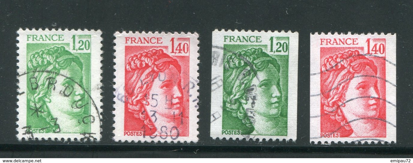 FRANCE- Y&T N°2101 à 2104- Oblitérés - Usati