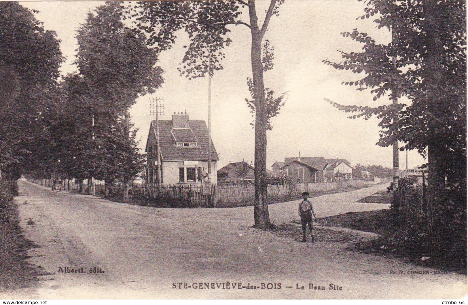 CPA SAINTE GENEVIEVE DES BOIS 91 - Le Beau Site - Sainte Genevieve Des Bois