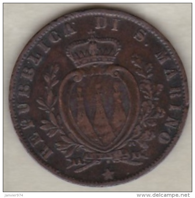 REPUBBLICA DI SAN MARINO . 5 CENTESIMI 1894 R - San Marino