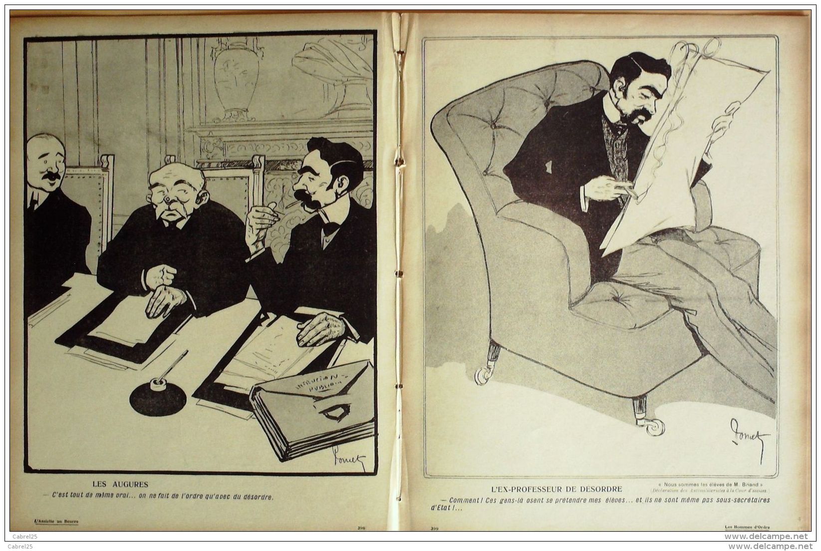 L'ASSIETTE AU BEURRE-1907-337-GRAVURES PONCET-LES HOMMES D'ORDRE - 1900 - 1949