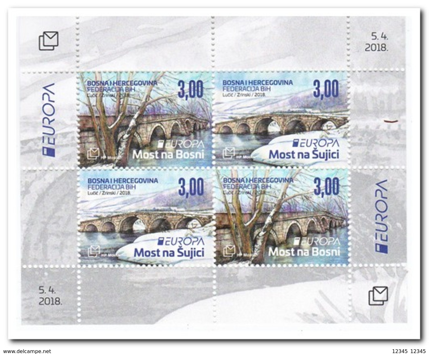 Bosnië & Herzegovina 2018, Postfris MNH, Europe, Bridge - Bosnië En Herzegovina