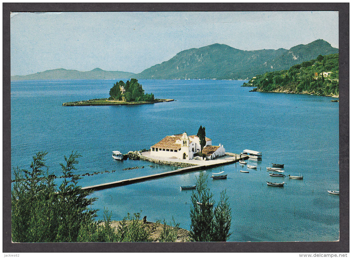 80066/ CORFU, Vlacherna Monastery And Pontikonisi - Grecia