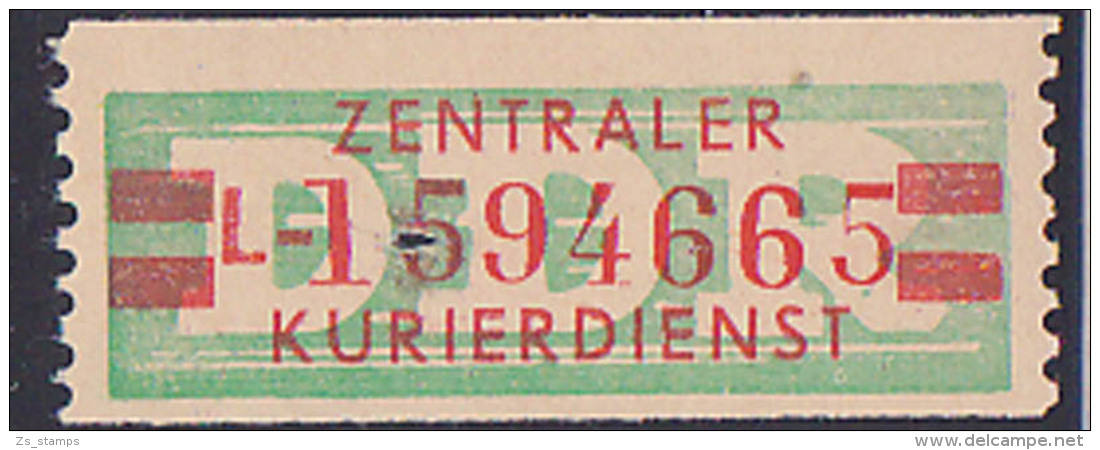 DDR -ZKD 20 Pf Wertstreifen B31IIL Original Postfrisch Nr. 1594665, Jede Marke Mit Der Nr. Ein Unikat - Sonstige & Ohne Zuordnung