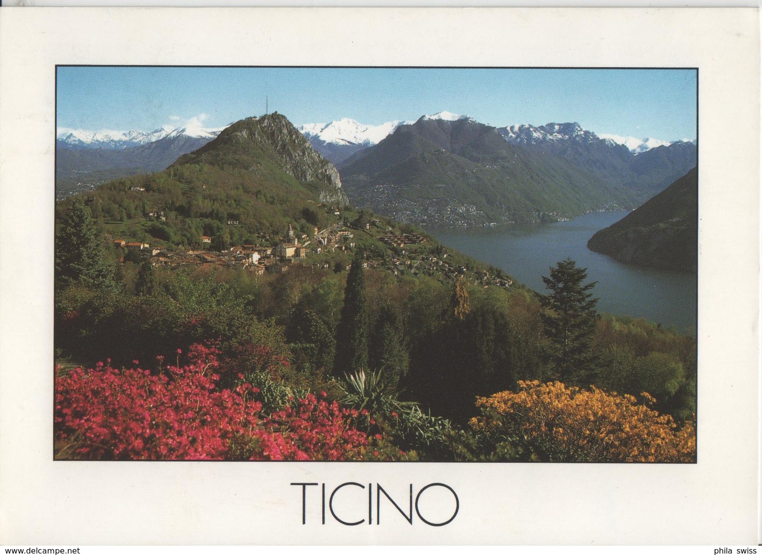 Vista Dal Parco San Grato Su Carona, S. Salvatore E Lago Di Lugano - Photo: JMS - Carona 