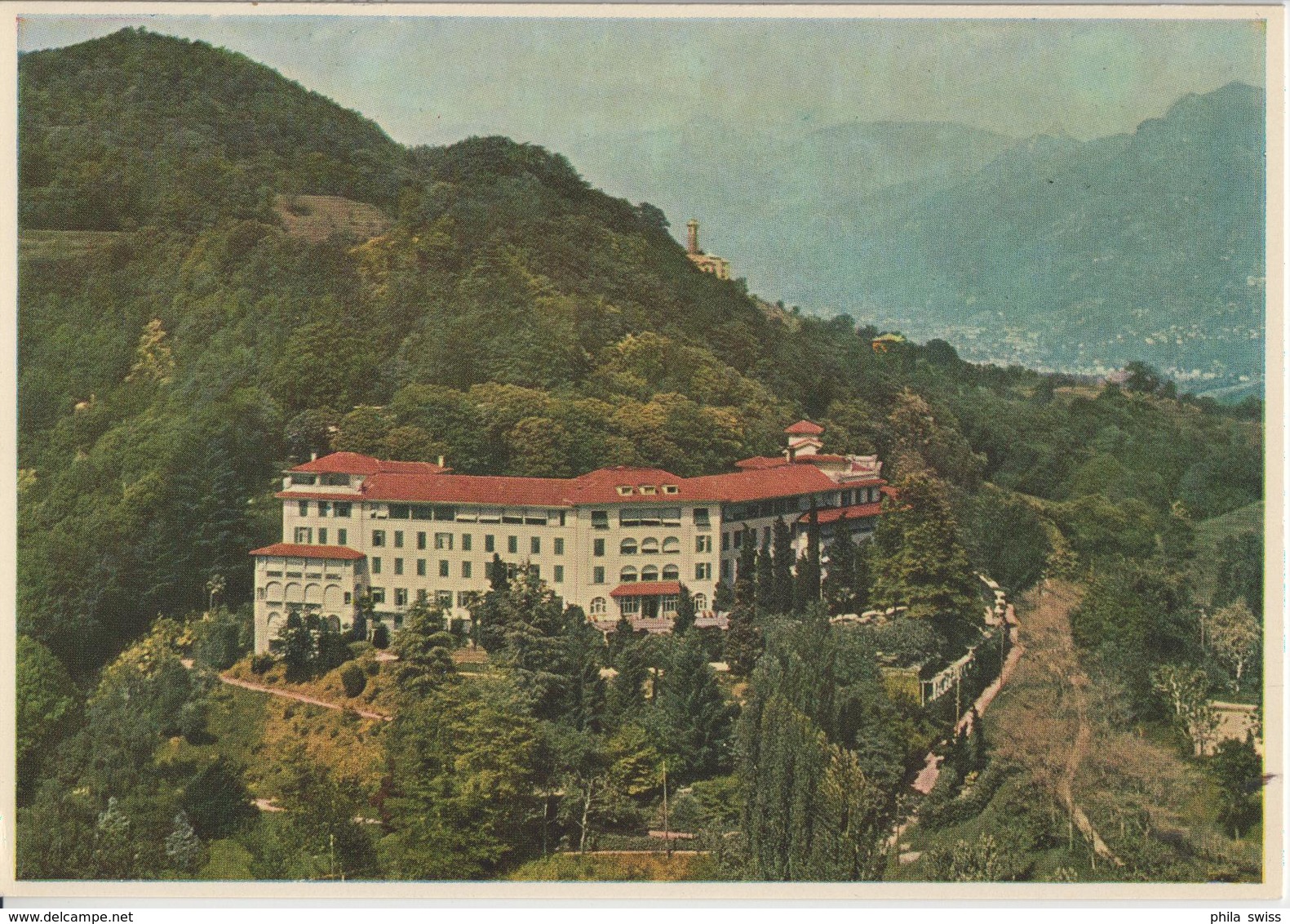 Sanatorium Agra Bei Lugano - Luftaufnahme O. Wyrsch - Agra