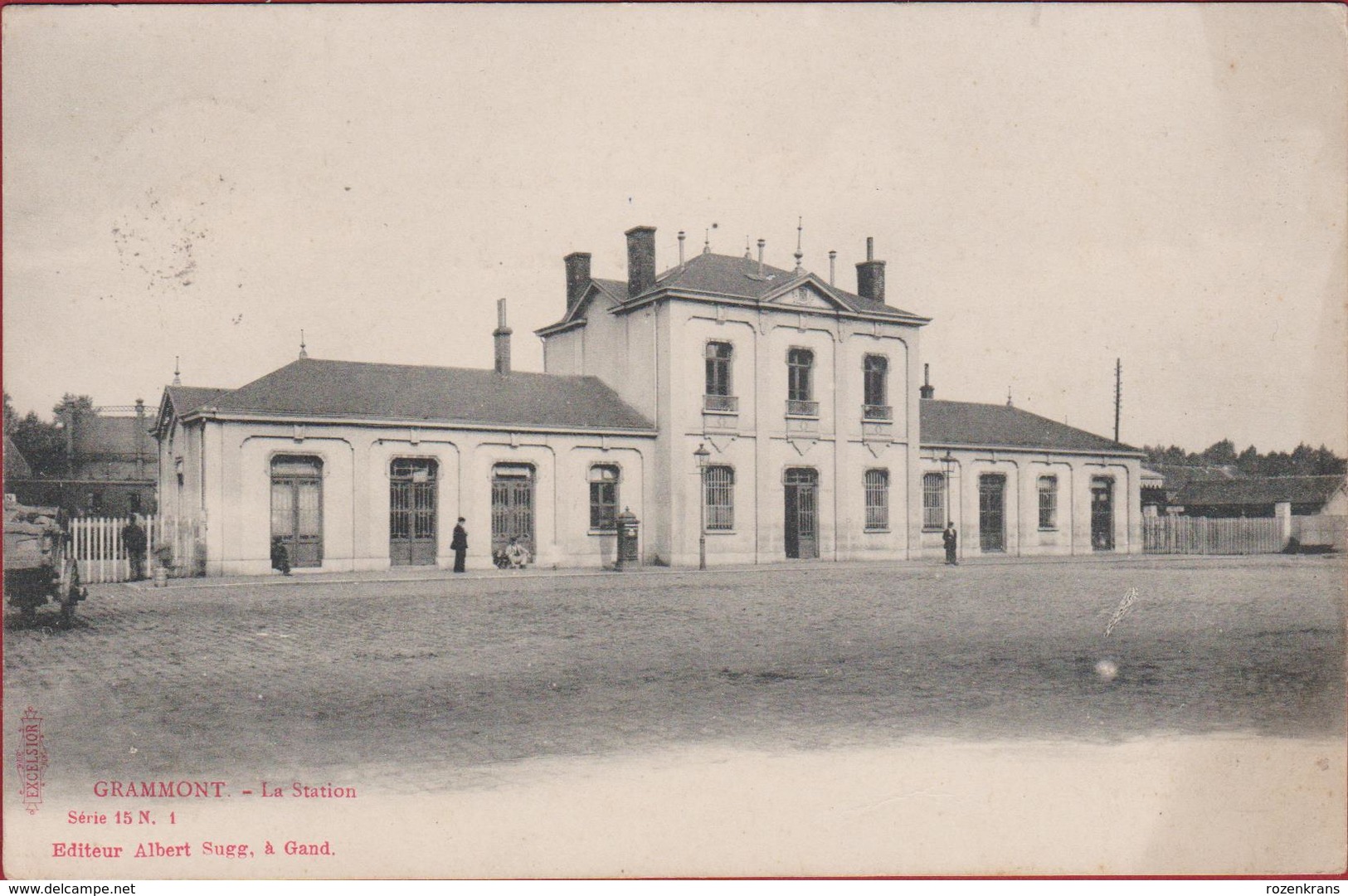 Geraardsbergen Grammont 1908 La Station Statie La Gare Edit. Albert Sugg Serie Nr. 1 (In Zeer Goede Staat) - Geraardsbergen