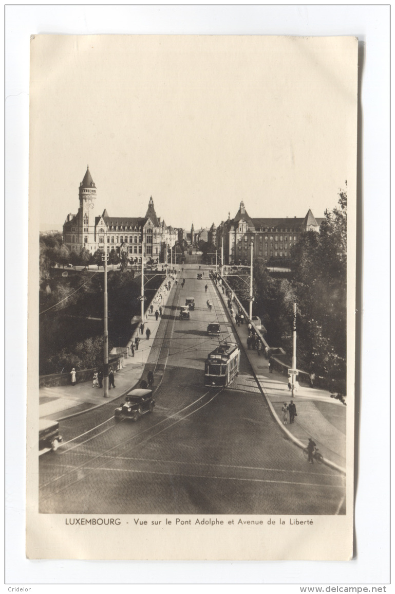 GD DU LUXEMBOURG - LUXEMBOURG - AVENUE DE LA LIBERTE - PONT ADOLPHE - CARTE PHOTO - VOIR ZOOM - Luxembourg - Ville