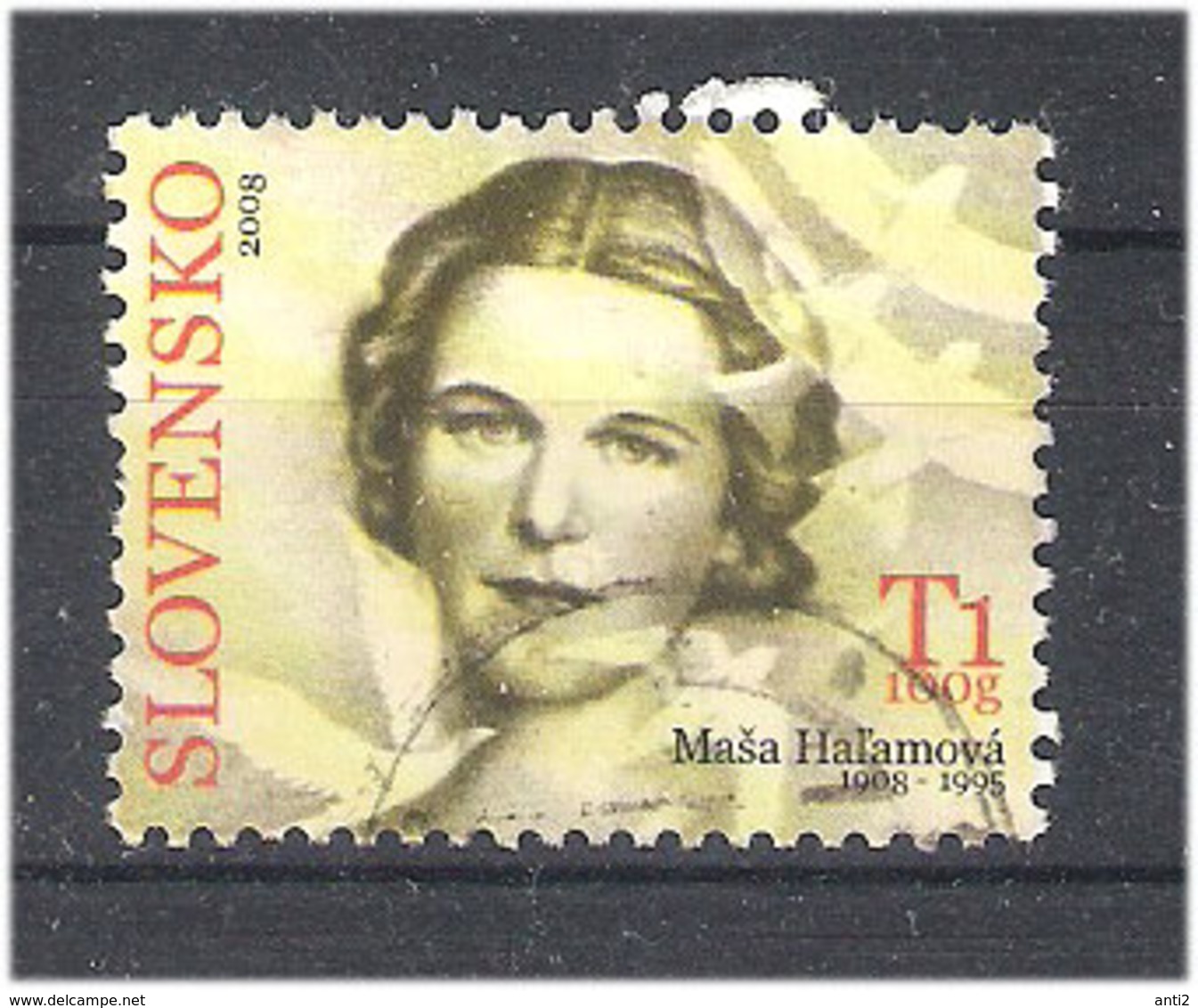 Slovakia  2008 100th Birthday Of Masa Hal'amová, Writer Mi 578 Used - Used Stamps