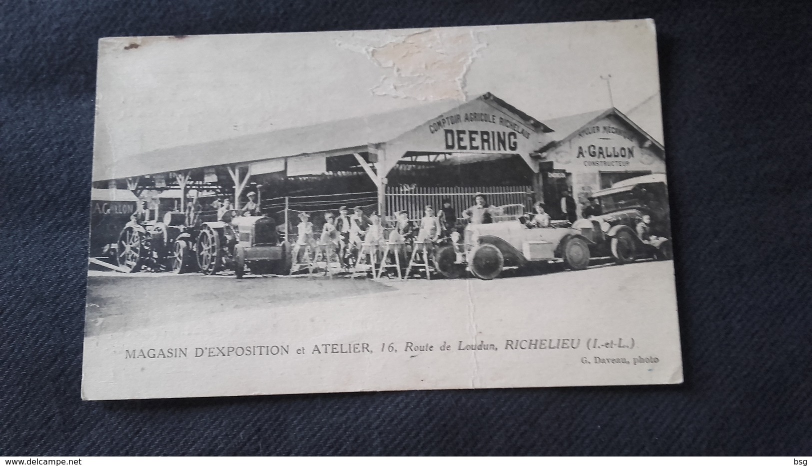 CPA Publicitaire 37 Richelieu - Magasin D'exposition & Atelier Deering - Other & Unclassified