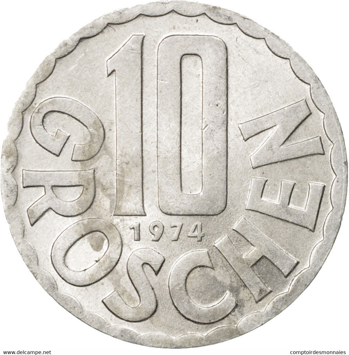 Monnaie, Autriche, 10 Groschen, 1974, Vienna, TTB, Aluminium, KM:2878 - Austria