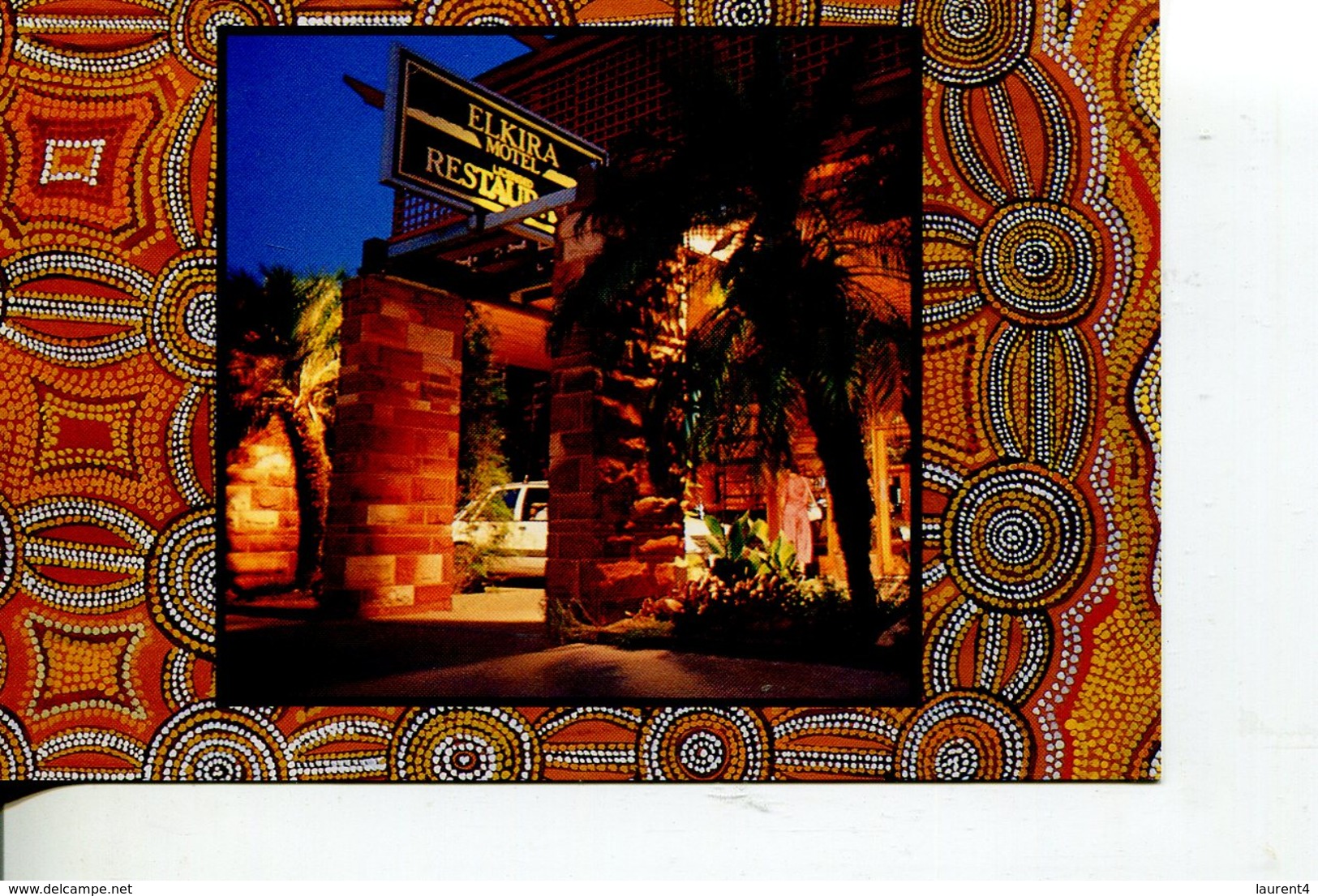 (PF 525) Australia - NT - Elkira Motel + Aboriginal Painting Design - Alice Springs