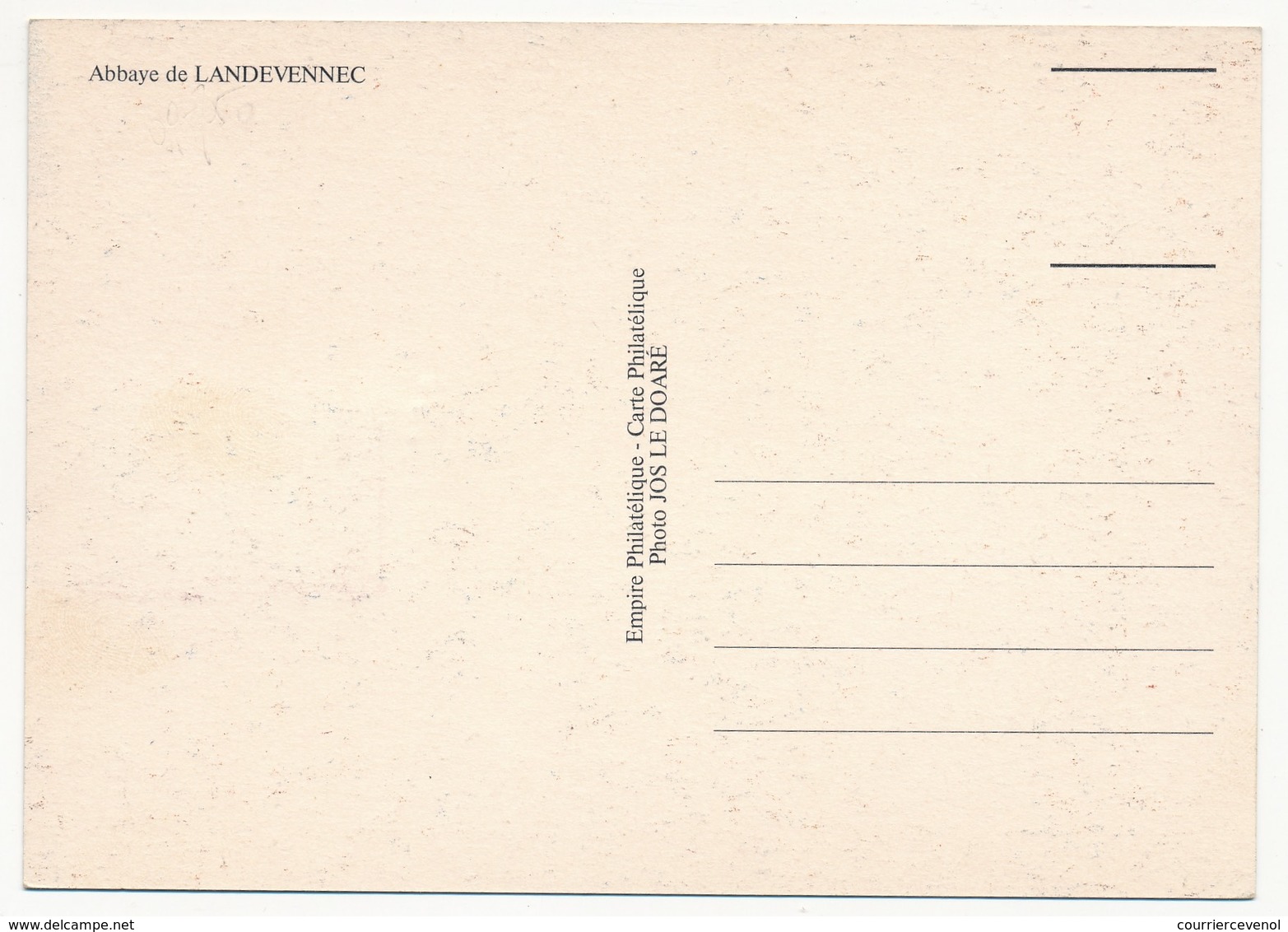 FRANCE - Carte Maximum - Abbaye De Landevennec - 1980-1989