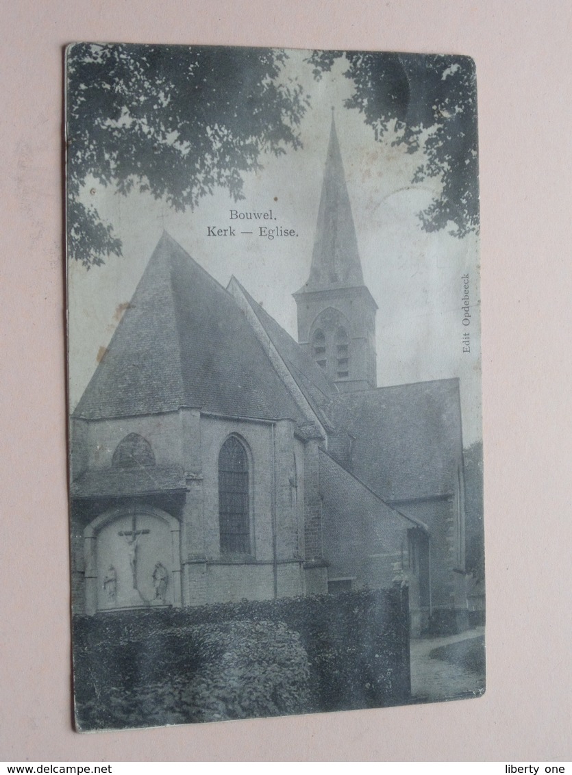 BOUWEL  Kerk / Eglise ( Kaart In SLECHTE Staat / Edit. Opdebeeck ) Anno 19?? GEPRUFT ( Zie/see/voir Photo ) ! - Grobbendonk