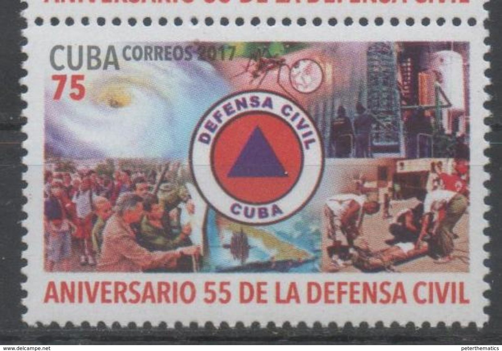 CIVIL DEFENSE , 2017, MNH, NATURAL DISASTERS, MOSQUITOES, 1v - Unclassified