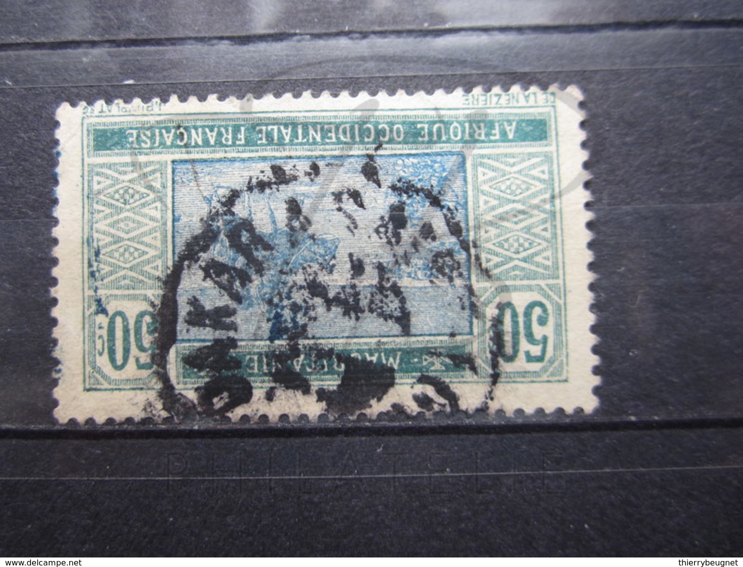 VEND BEAU TIMBRE DE MAURITANIE N° 46 , CACHET " DAKAR A SAINT-LOUIS " !!! - Gebraucht