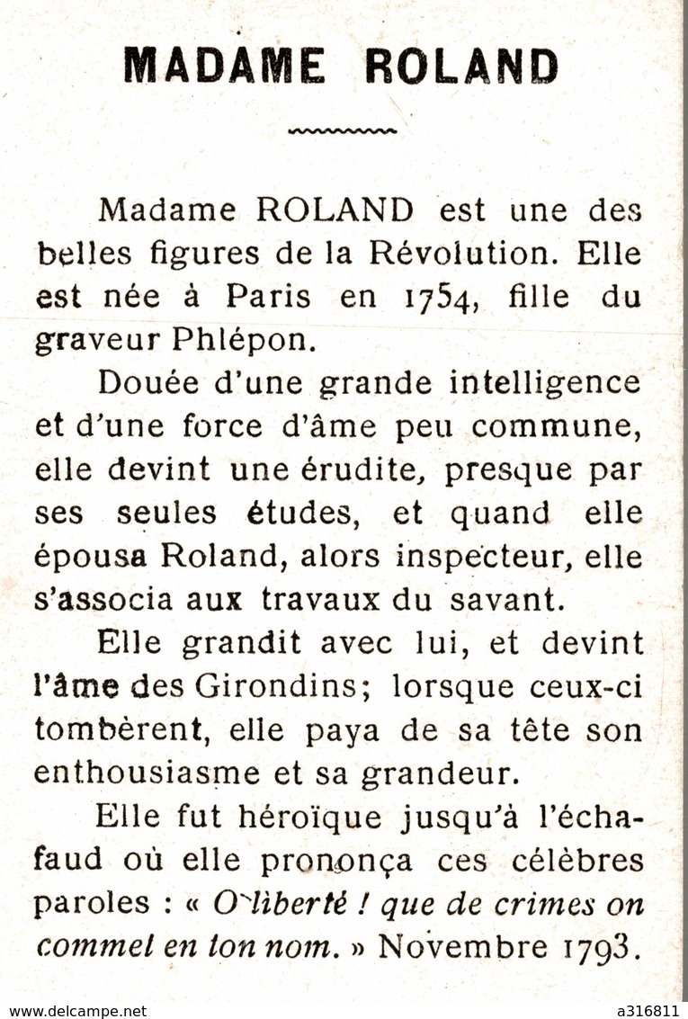 MADAME ROLAND - Andere & Zonder Classificatie