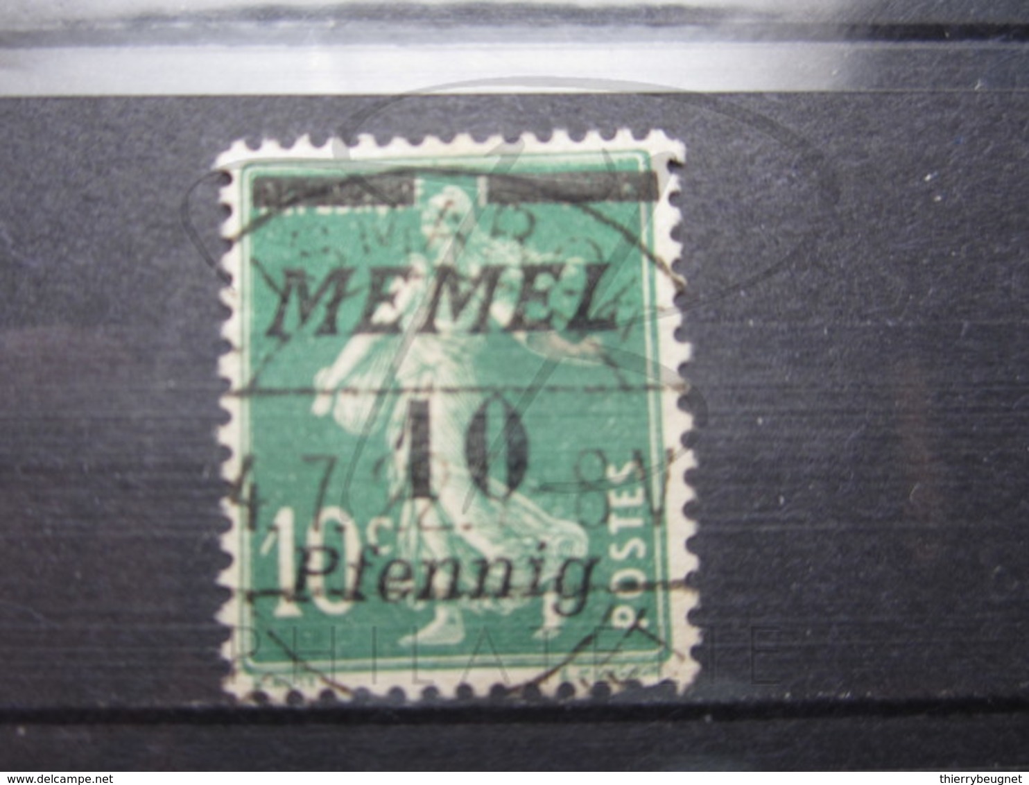 VEND BEAU TIMBRE DE MEMEL N° 47 , CACHET " BISMARK " !!! - Usati