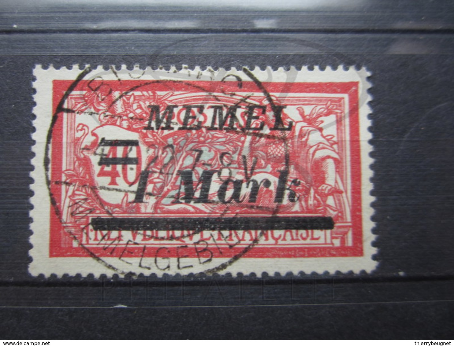 VEND BEAU TIMBRE DE MEMEL N° 57 , CACHET " BISMARK " !!! - Usati