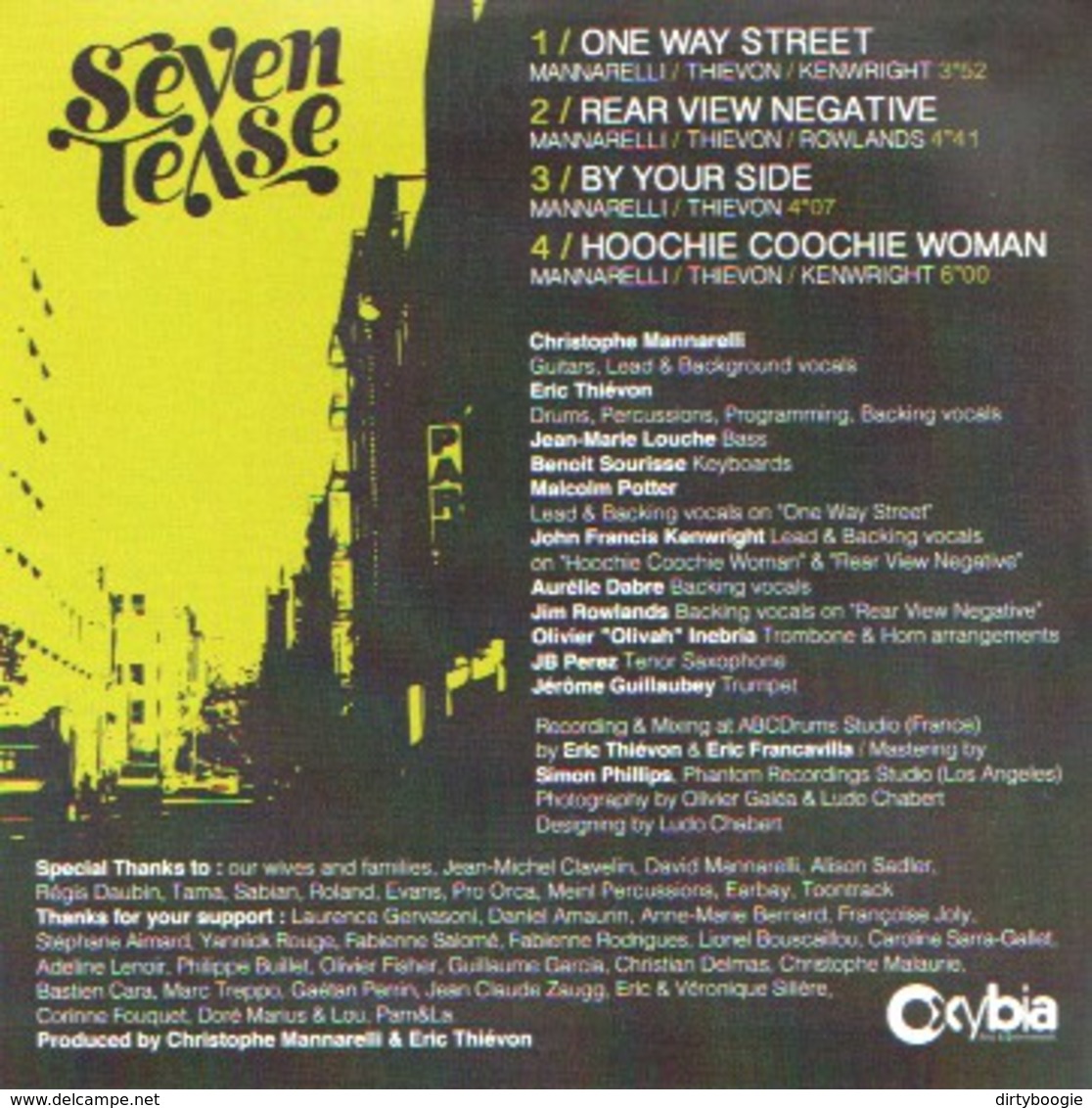 SEVEN TEASE - One Way Street - CD - BLUES FUNK FM - Blues