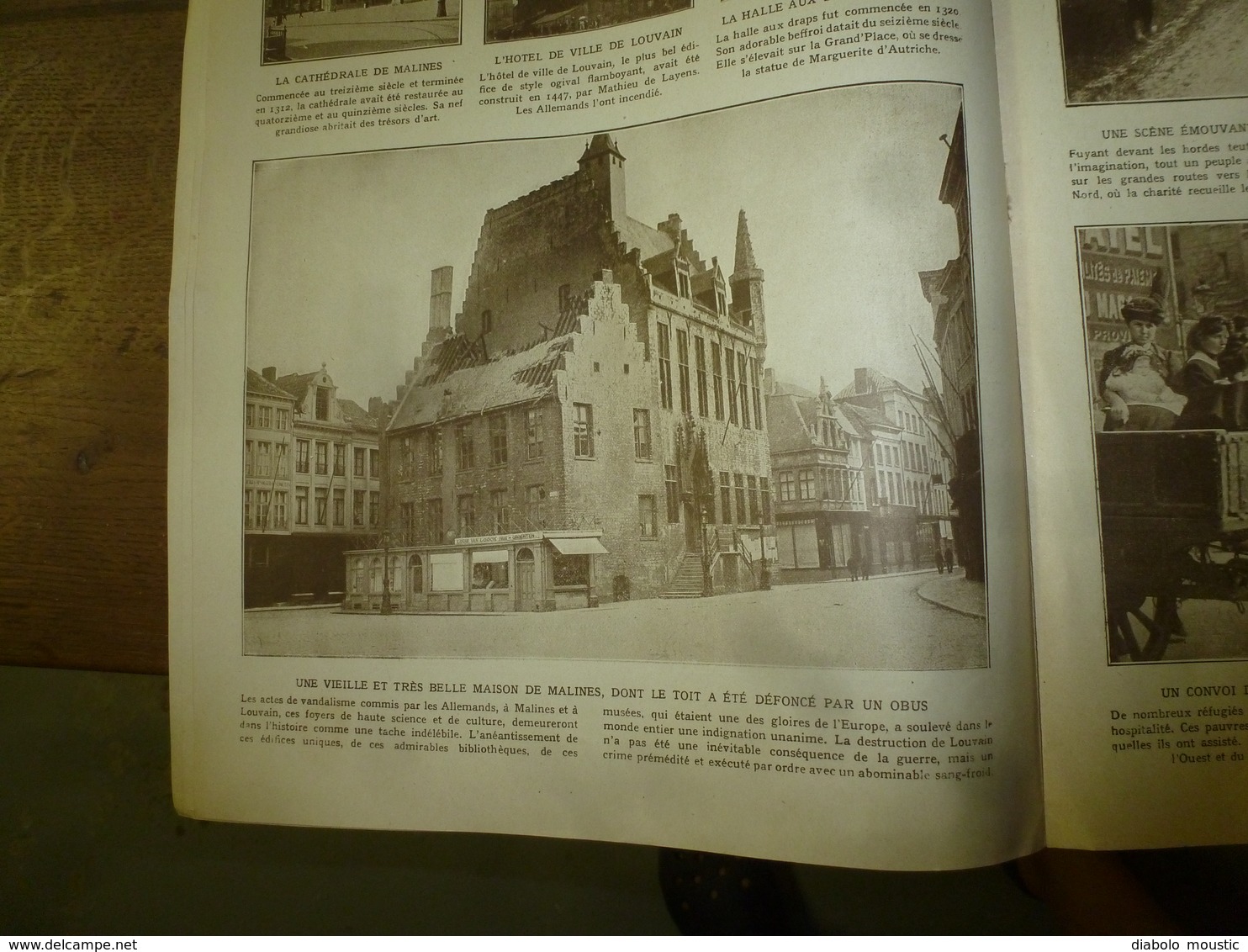 1914 LE MIROIR :Un Laitier Belge Et Sa Charrette à Chien;Les Cabines De Bains à Ostende;Les Soldats Anglais;;Malines;etc - Francés