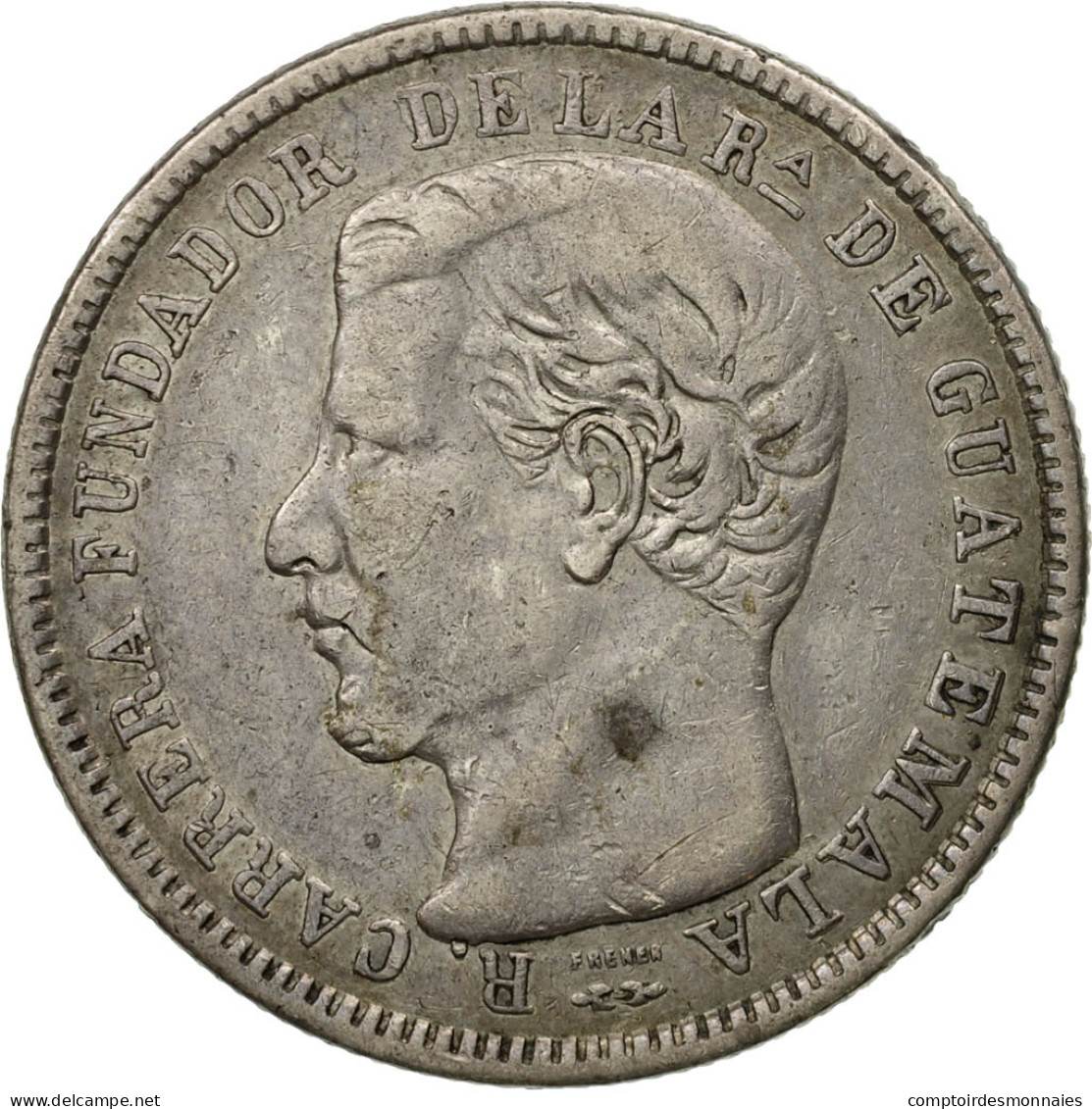 Guatemala, 4 Réaux, 1867, Guatemala City, Argent, TTB, KM:144 - Guatemala