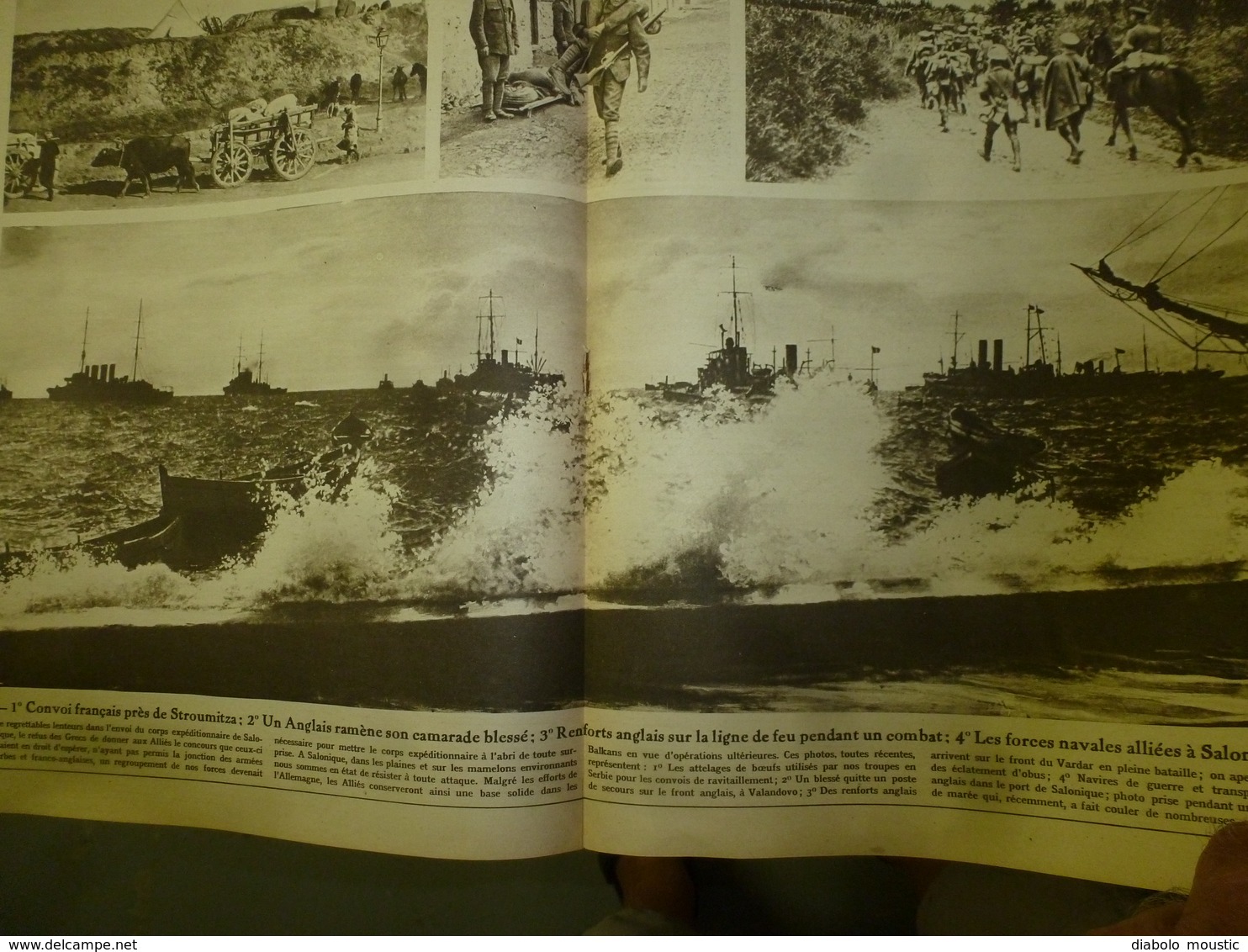 1915 LE MIROIR :Dans L'eau Glacée Les Femmes Russes Réparent Les Ponts;Italiens à  Vallona;Stroumitza;Foncqueviller;etc - Français