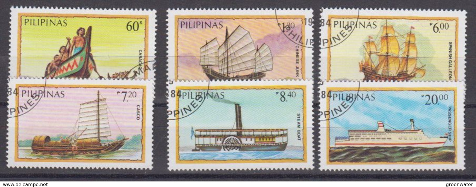 Philipinas 1984 Ships 6v Used (40297H) - Filippijnen