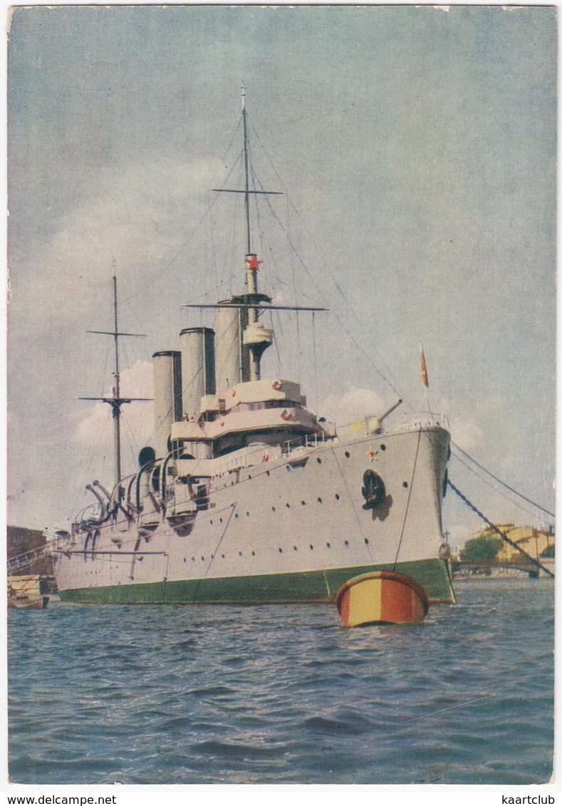 Cruiser  'Aurora' At Eternal Ancorage - Le Croiseur 'Aurora' à Mouillage éternal - (Russia) - 1962 - Guerra