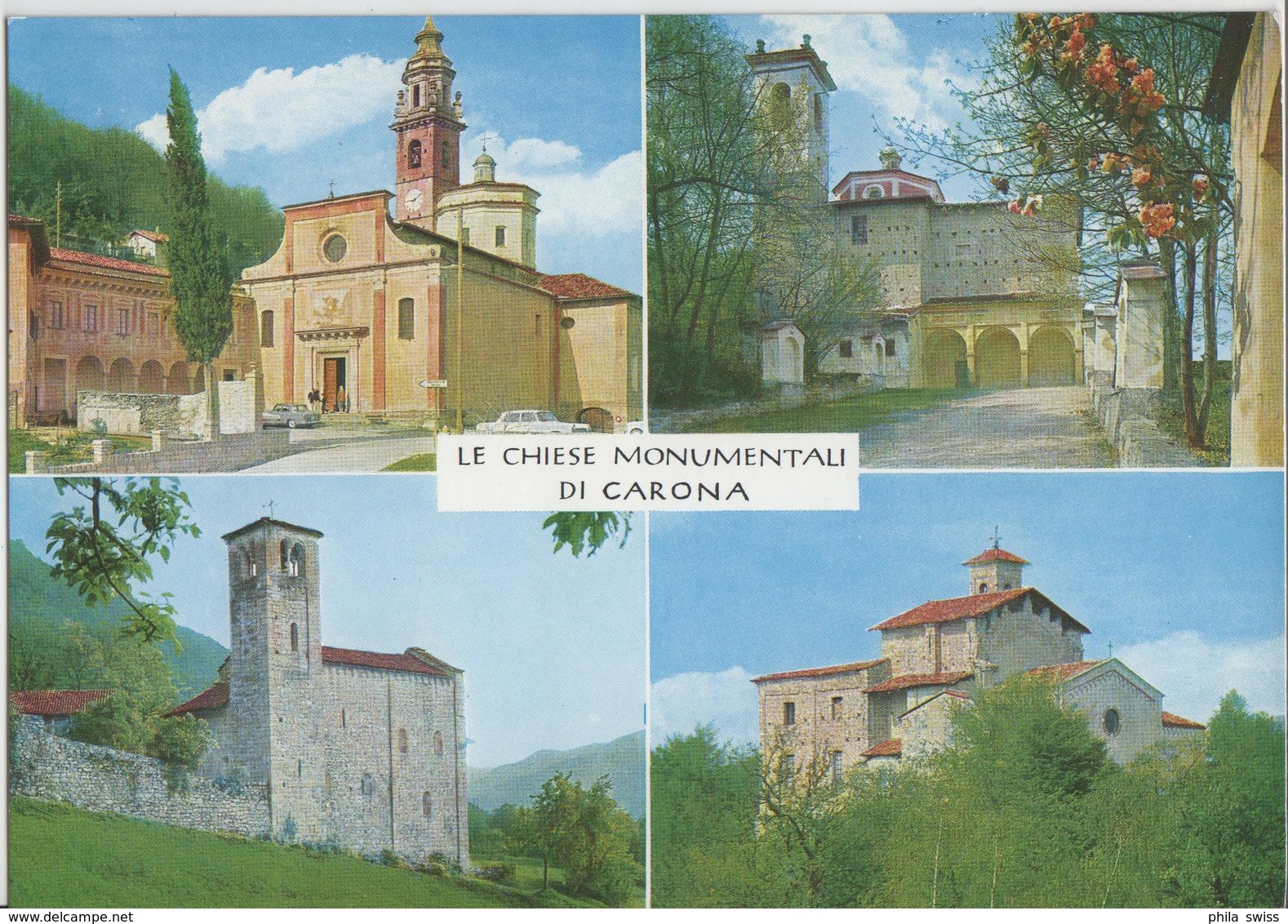 Le Chiesa Monumentali Di Carona - Photo: Engelberger - Carona 