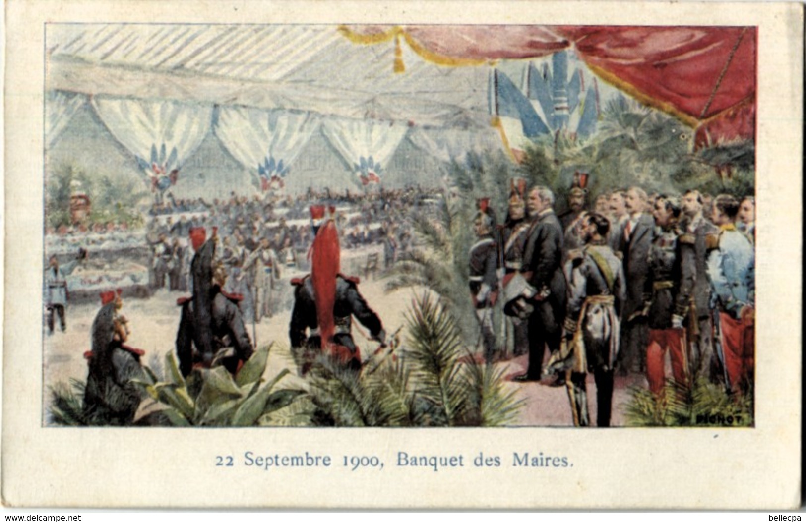 75 Paris Exposition 1900 Litho 22 Septembre 1900 Banquet Des Maires - Expositions