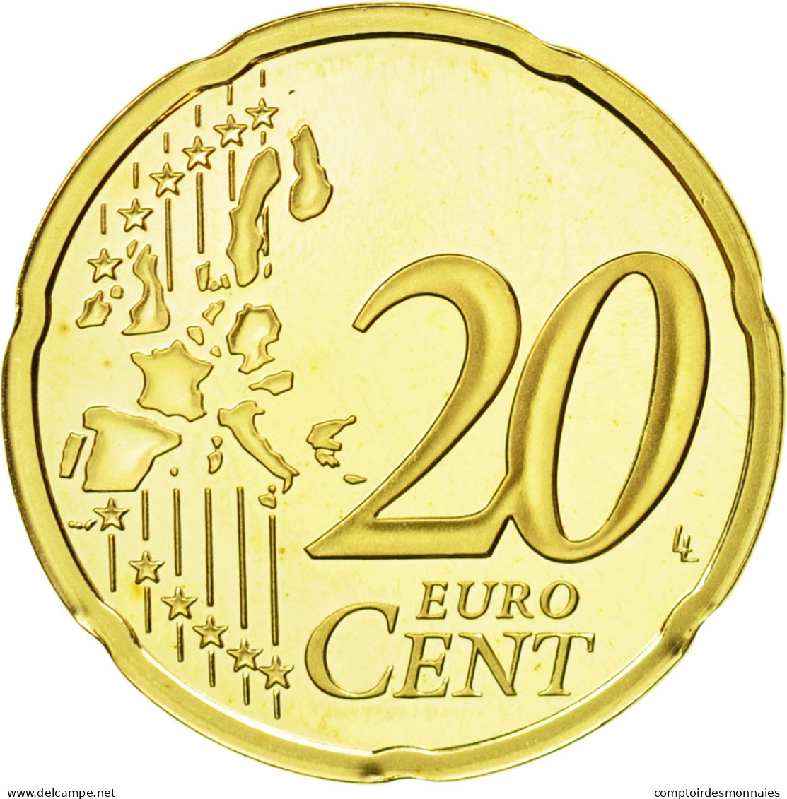 Monaco, 20 Euro Cent, 2004, FDC, Laiton, KM:171 - Monaco