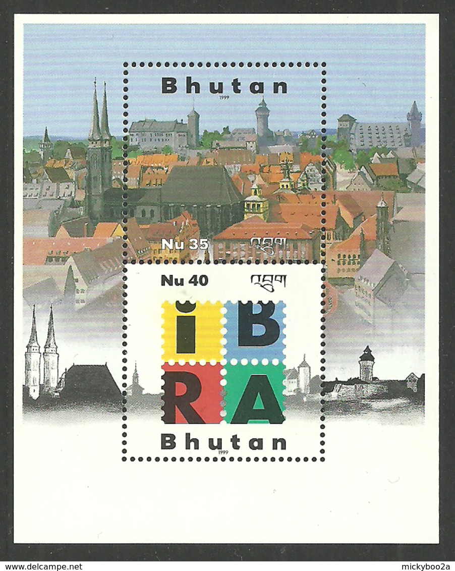 BHUTAN 1999 IBRA 99 STAMP EXHIBITION M/SHEET MNH - Bhutan