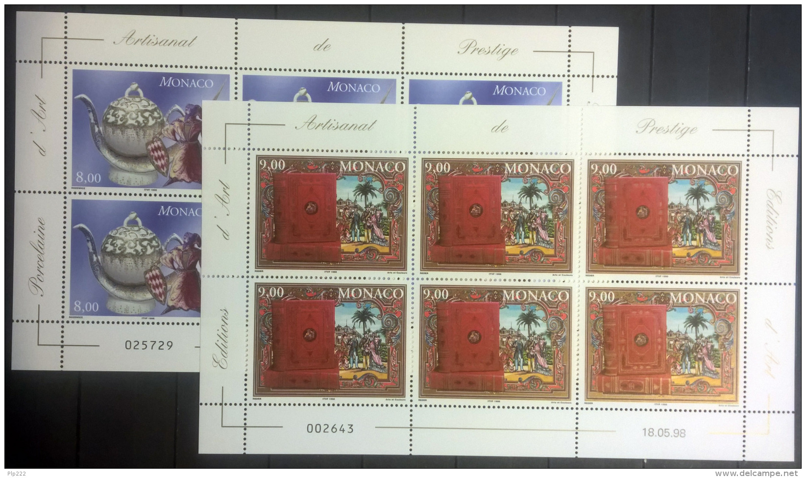 Monaco 1998 Unif.2170/71 Minisheet **/MNH VF - Blocks & Kleinbögen