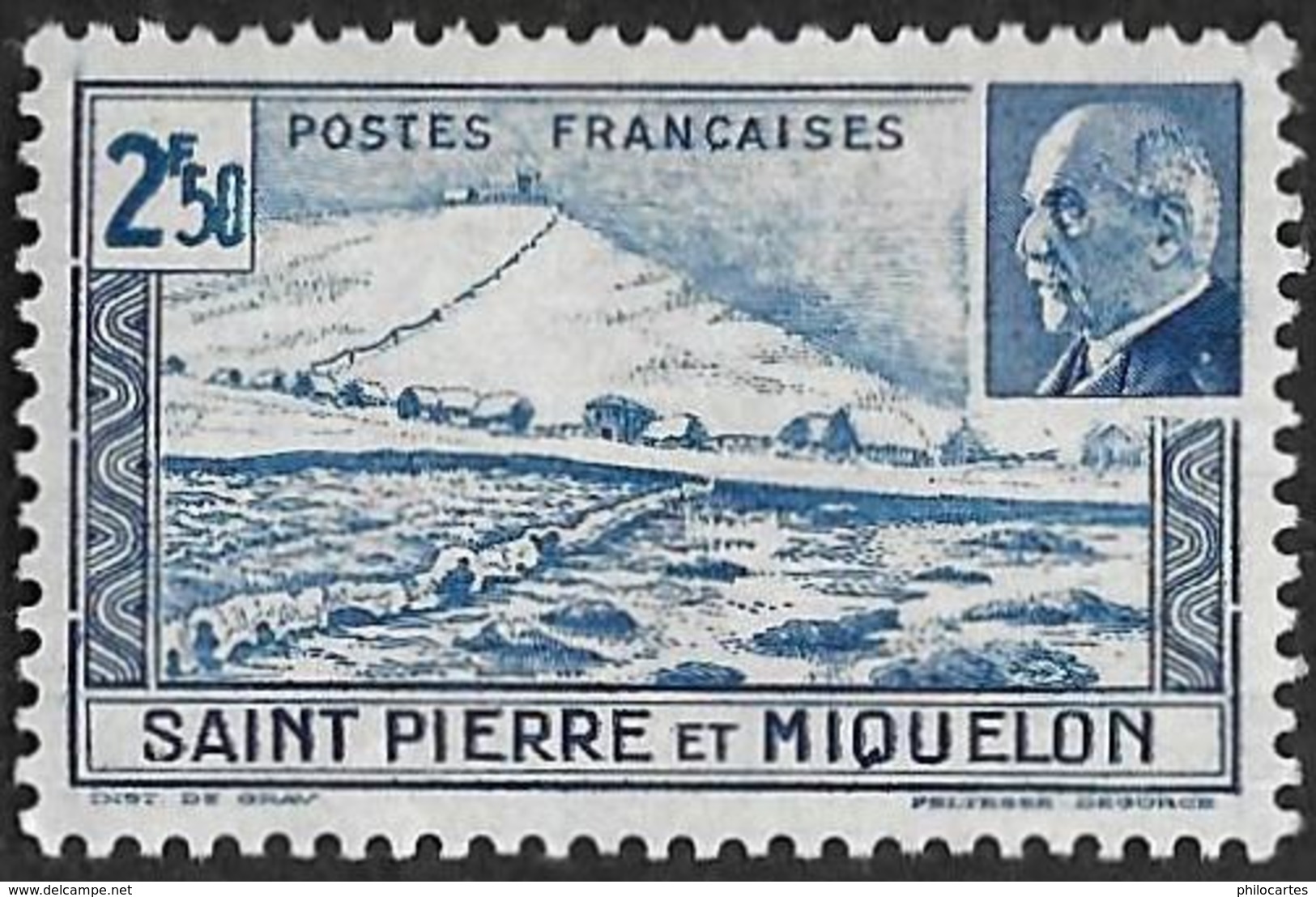 Saint Pierre Et Miquelon  1941 -   Y&T 211  -  Pétain - NEUF* - Unused Stamps