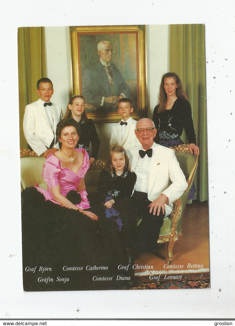 (SVERIGE SWEDEN  SUEDE) FAMILIE GRAF UND GRAFIN LENNART BERNADOTTE AF WISBORG INSEL MAINAU - Familles Royales