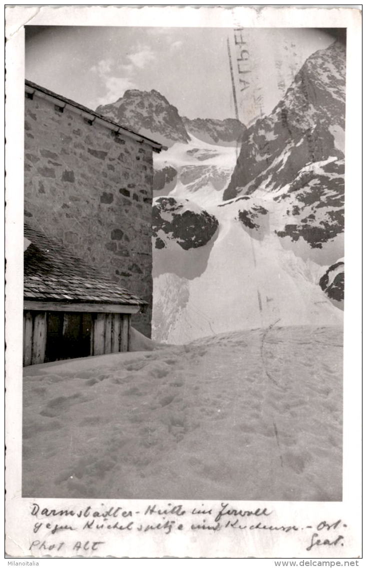 Darmstädter Hütte Im Ferwall Gegen Kuchelspitze Und Kuchenspitze * 30. 4. 1948 - St. Anton Am Arlberg