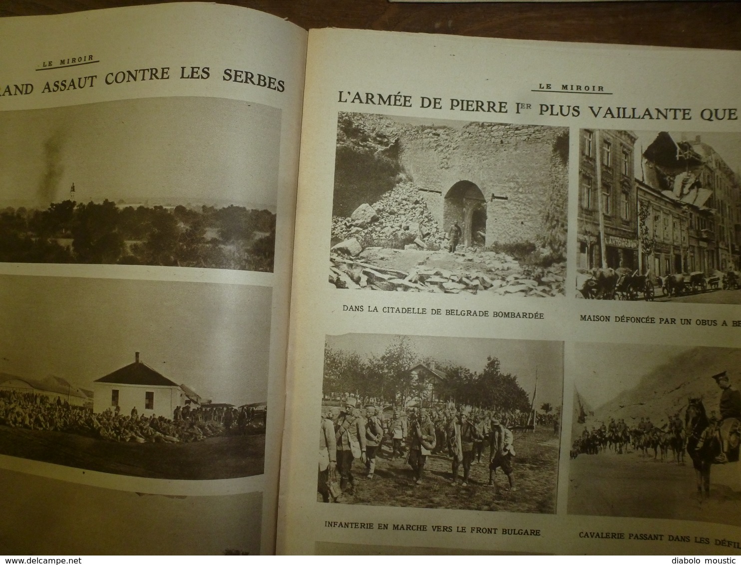 1915 LE MIROIR :Beuvraignes,Fontenelle,Ban-de-Sapt,St-Vaast;Serbes (Chabatz,Nich);Grecs à Lemnos;Salonique;Lihons;etc - Français