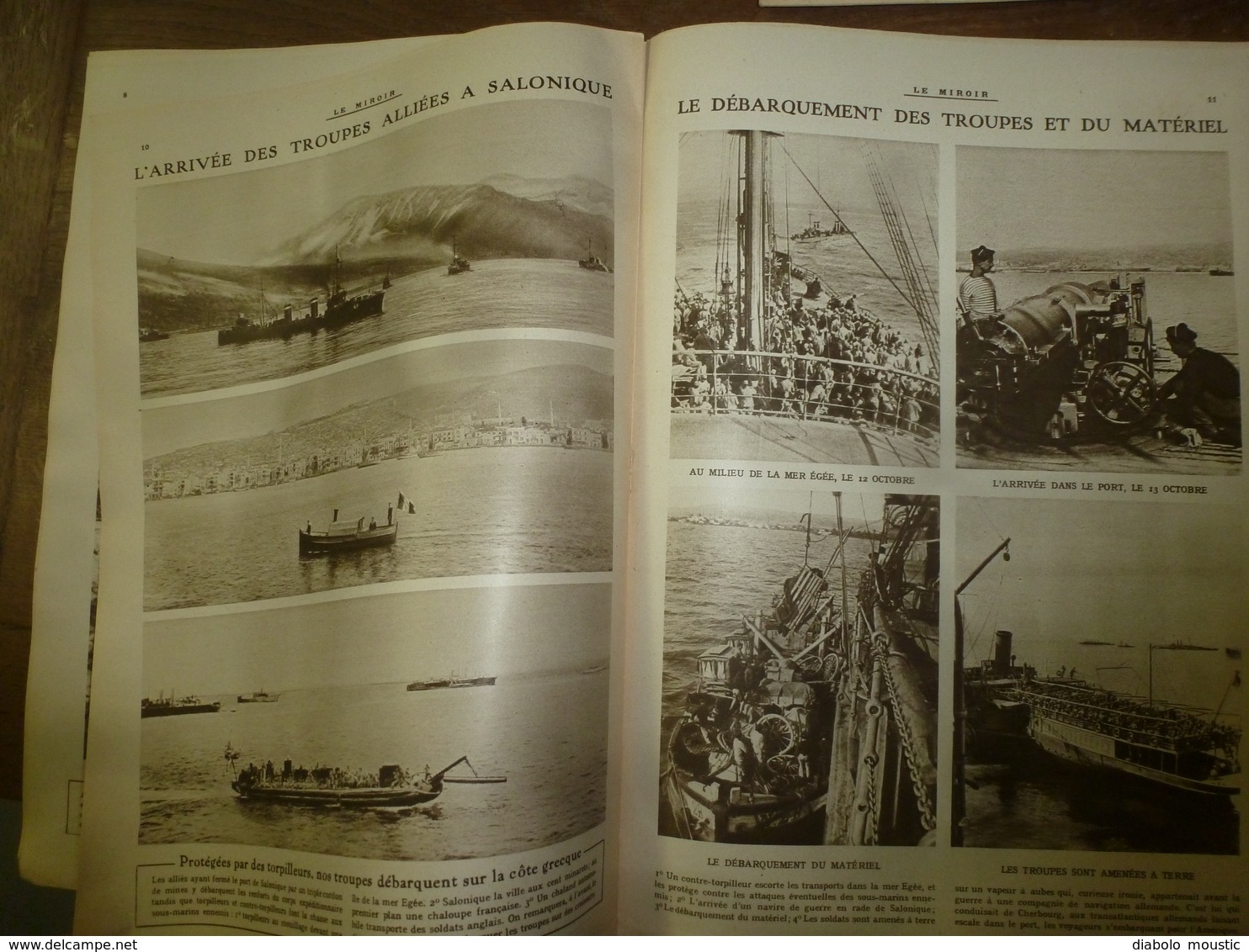 1915 LE MIROIR :Beuvraignes,Fontenelle,Ban-de-Sapt,St-Vaast;Serbes (Chabatz,Nich);Grecs à Lemnos;Salonique;Lihons;etc - Français