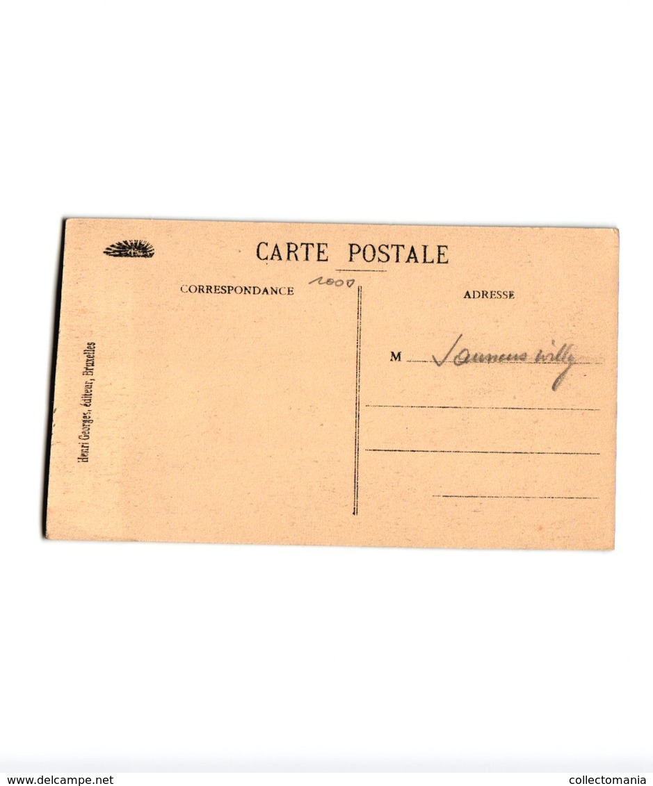 1 Carte  C1920  Ganshoren Attelage De Chiens Hondenkar - éd Henri Georges 764 LAITIERE Flamande Herberg Verhaegen - Ganshoren