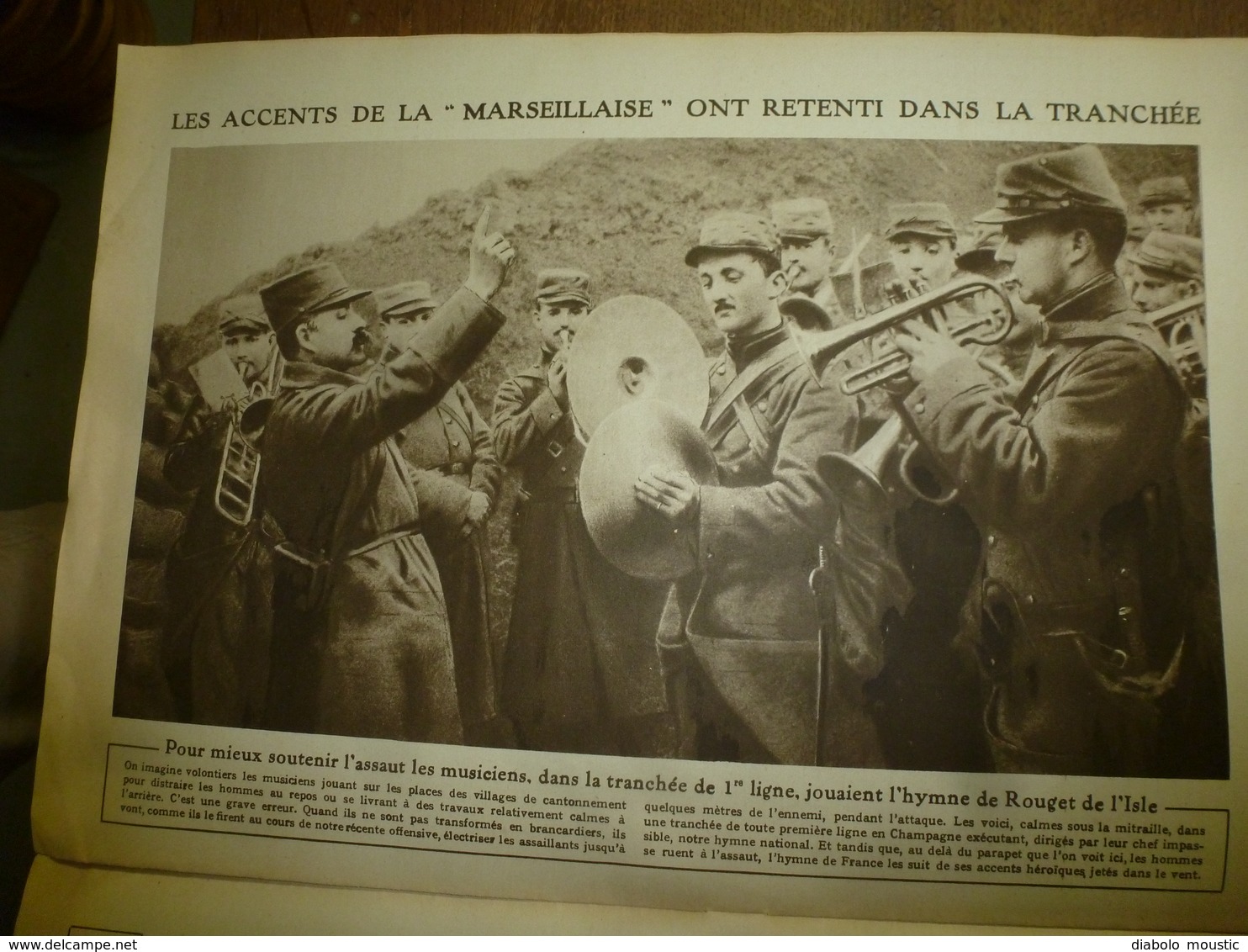 1915 LE MIROIR :Musiciens-soldats;Carency;Souchez;Auve;Suippes;St-Etienne-du-Temple; 400.000 Soldats (armée Bulgare);etc - French