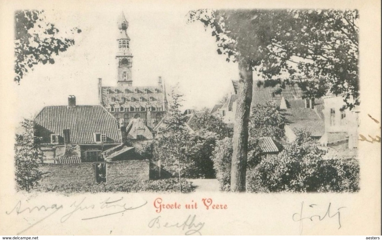 Veere 1906; Groete Uit Veere - Gelopen. (Alemeene Postvereeniging) - Veere