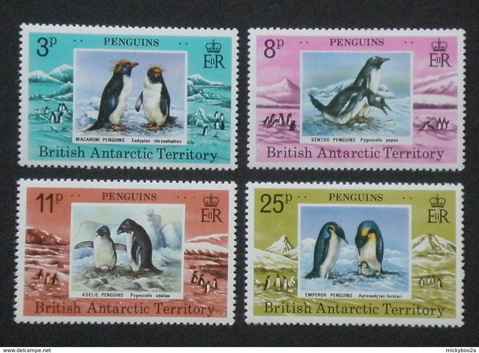 BRITISH ANTARCTIC TERRITORY 1979 BIRDS PENGUINS SET MNH - Unused Stamps