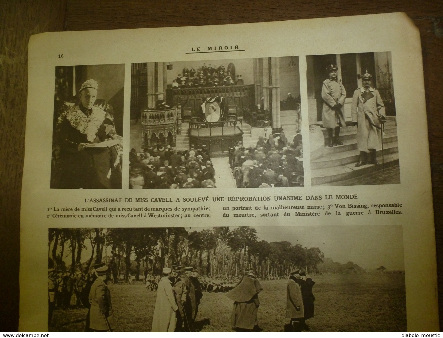 1915 LE MIROIR : Hier ruben im Gott 4 Tapfere Helden : Habael Albredik Landw,Thonnis Riller Landw,Alns Doubennmerkl,etc