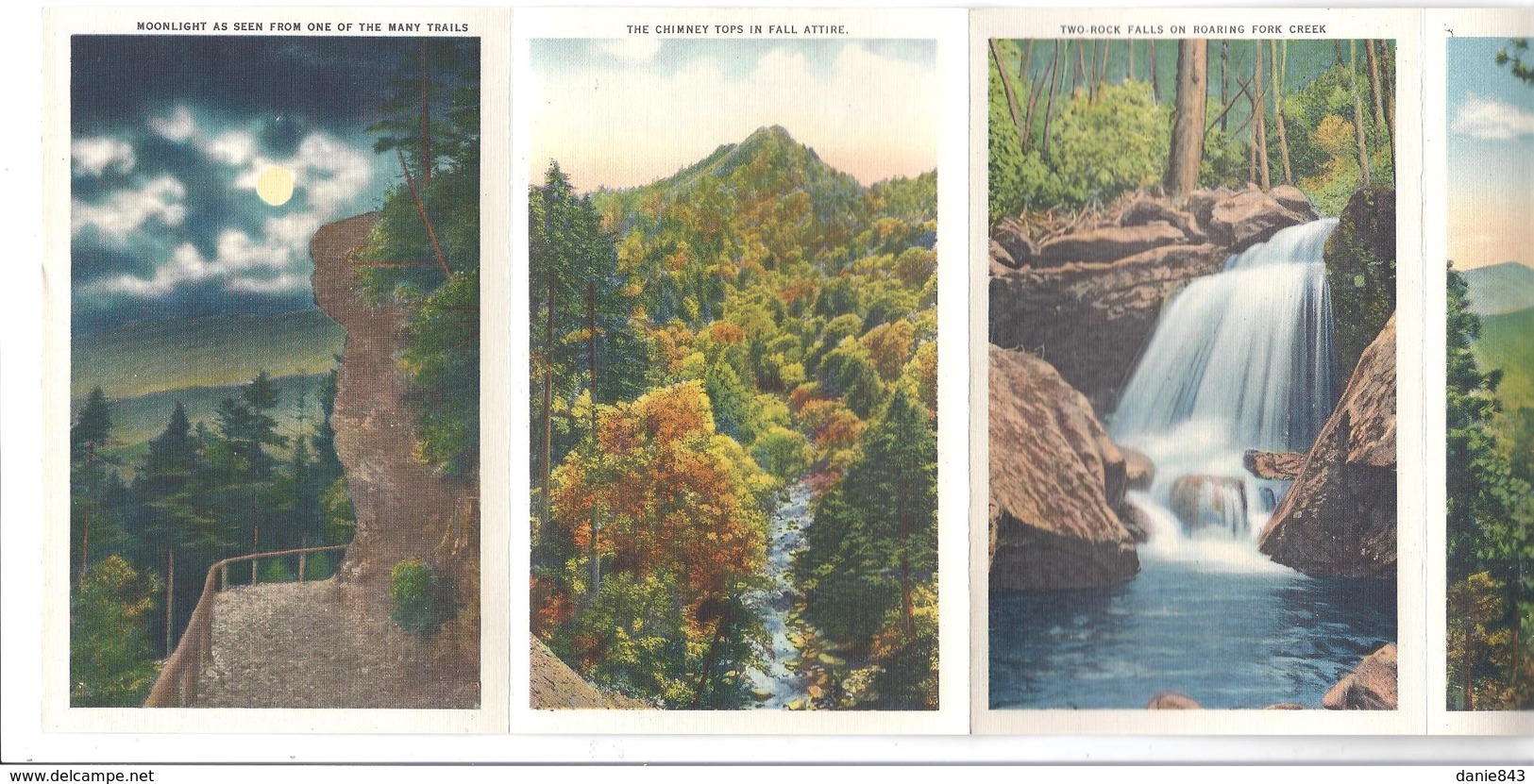 USA - Great smoky mountains national park - pochette postale, contenant 18 vues - format 9x14) -postcard cover, 18 views