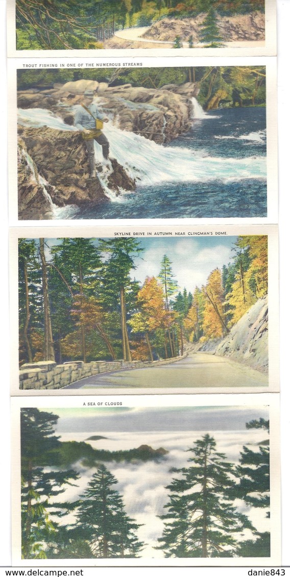 USA - Great smoky mountains national park - pochette postale, contenant 18 vues - format 9x14) -postcard cover, 18 views